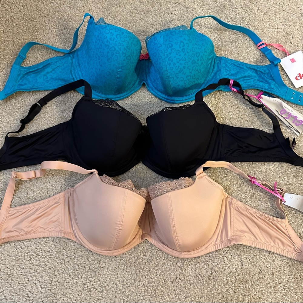 NWT Cleo by Panache Juna Balconette Bras, 36F - Lot of 3